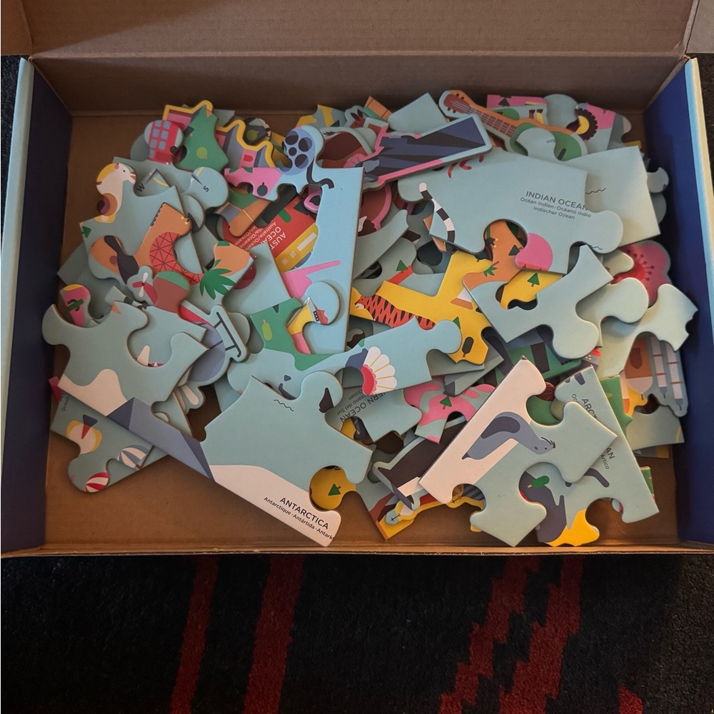 Melissa & Doug Anatomy Floor Puzzle, eeboo Dino Dominoes, mudpuppy World Puzzle - Picture 12 of 12